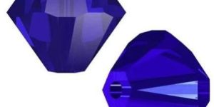 Blue Crystal Glass Beads