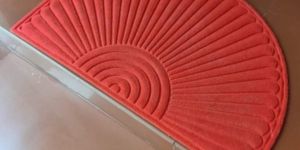 D Cut Rubber Back Polypropylene Door Mat