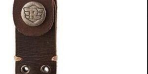 Dog Hook Leather Keychain