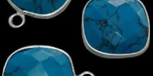 Sterling Silver Turquoise Square CHARM