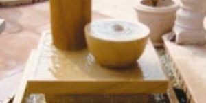 Stone Tulip Garden Fountain