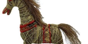 Hand Made Horse by Coir Fiber