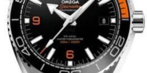Black Dial Orange Bezel Watch