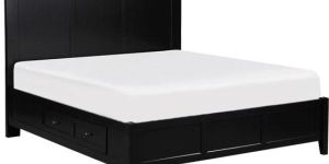 King Size Panel Bed with Storage