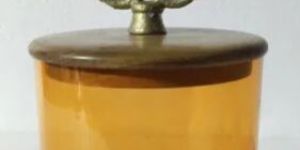 Coloured Glass Candle Jar