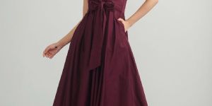 Cotton High Low Midi Dress