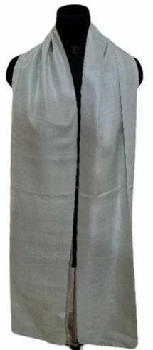 Ladies Grey Plain Silk Stole