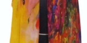 Ladies Multicolour Pure Silk Stole