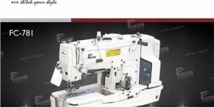 fc-781 lock stitch straight button holing machine