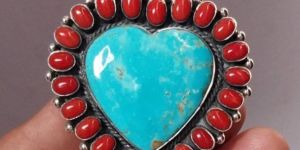 Heart Shape Cluster Ring