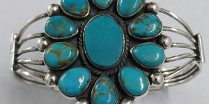 Turquoise Cluster Cuff