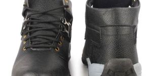 Mens Casual High Ankle Leather Boots