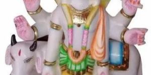 Marble Dattatreya Statue