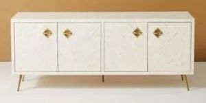 White Waterfall Bone Inlay Sideboard