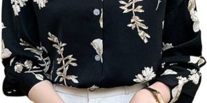 Ladies Printed Formal Shirt