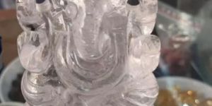 Clear Quartz Ganesha Statue