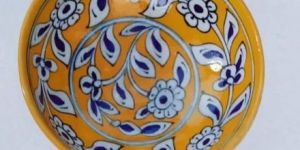 Traditional Blue Pottery Bowl