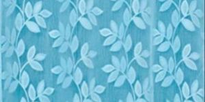 Blue Printed Net Curtain