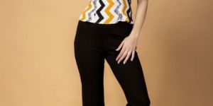 Ladies Printed Orange Top