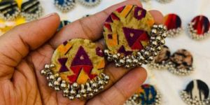 Fabric Studs Earring