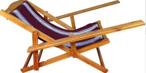 Wooden Easy Chair with Handle