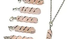 Pink Rose Quartz Pendant