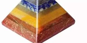 Seven Chakra Stone Stone Pyramid