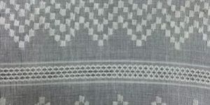 Embroidered Jacquard Cotton Fabric