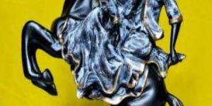 Polyresin Running Horse Couple Statue