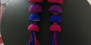 Handmade Silk Thread Earrings