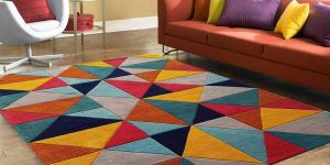Hand Tufted Woolen Modern Design Carpet