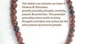 Mahogany Obsidian Anklet