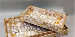 Wooden Meena Work Tray Set