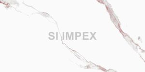 Calacatta Lava Glossy Finish Vitrified Tile