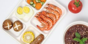 5 Compartment Sugarcane Bagasse Plate