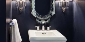 Stunning Dark Moody Bathroom Antique Mirror