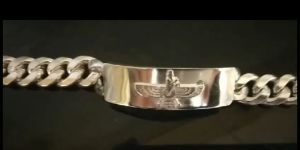 92.5 Silver and gold Farohar male and female breclets. Make to order .