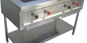Stainless Steel Two Burner Range
