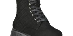 Ladies Black Lace up Boots