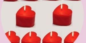 Heart Pillar Candle