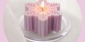 Snowflake Shape Candle