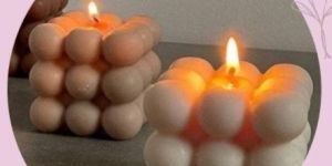 White Big Bubble Candle