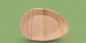 12x7 Inch Oval Areca Palm Leaf Tray