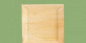 7 Inch Square Areca Palm Leaf Plate