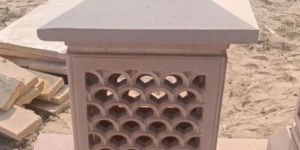 Sandstone Pink Lamp Post