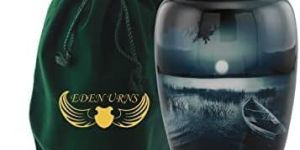 Dark Moonlight Aluminium Cremation Urn