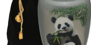 Setting Giant Panda Aluminium Cremation Urn