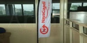 Cast Iron Flag Banner Stand