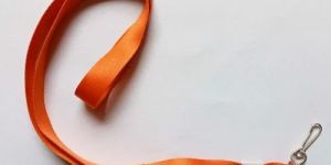 Plain Orange ID Card Lanyard