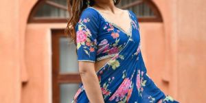 3 Layer Ruffle Work Attached Dupatta Lehenga Choli